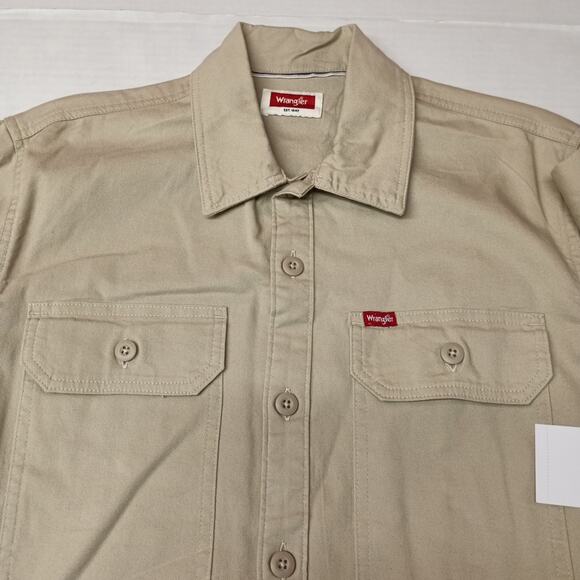 Wrangler Jacket Overshirt Outdoor Work Shacket Size S Beige - Picture 4 of 9